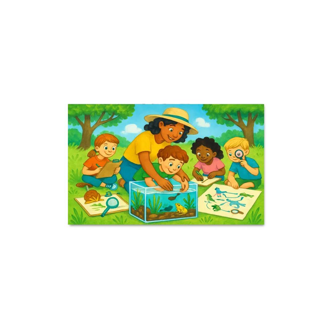 Ecological Systems Thinking Lab For Young Explorers multi-panel paintings