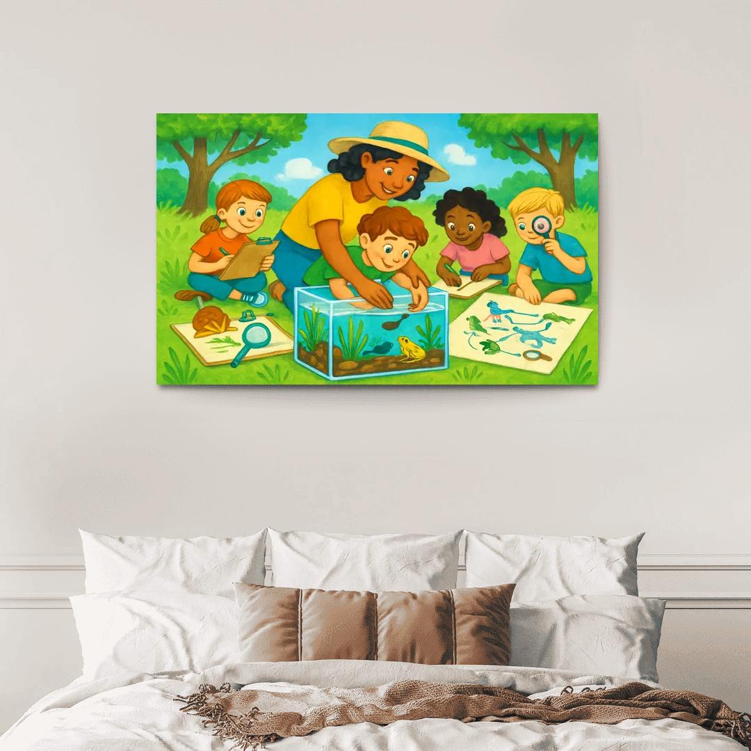 Ecological Systems Thinking Lab For Young Explorers multi-panel paintings