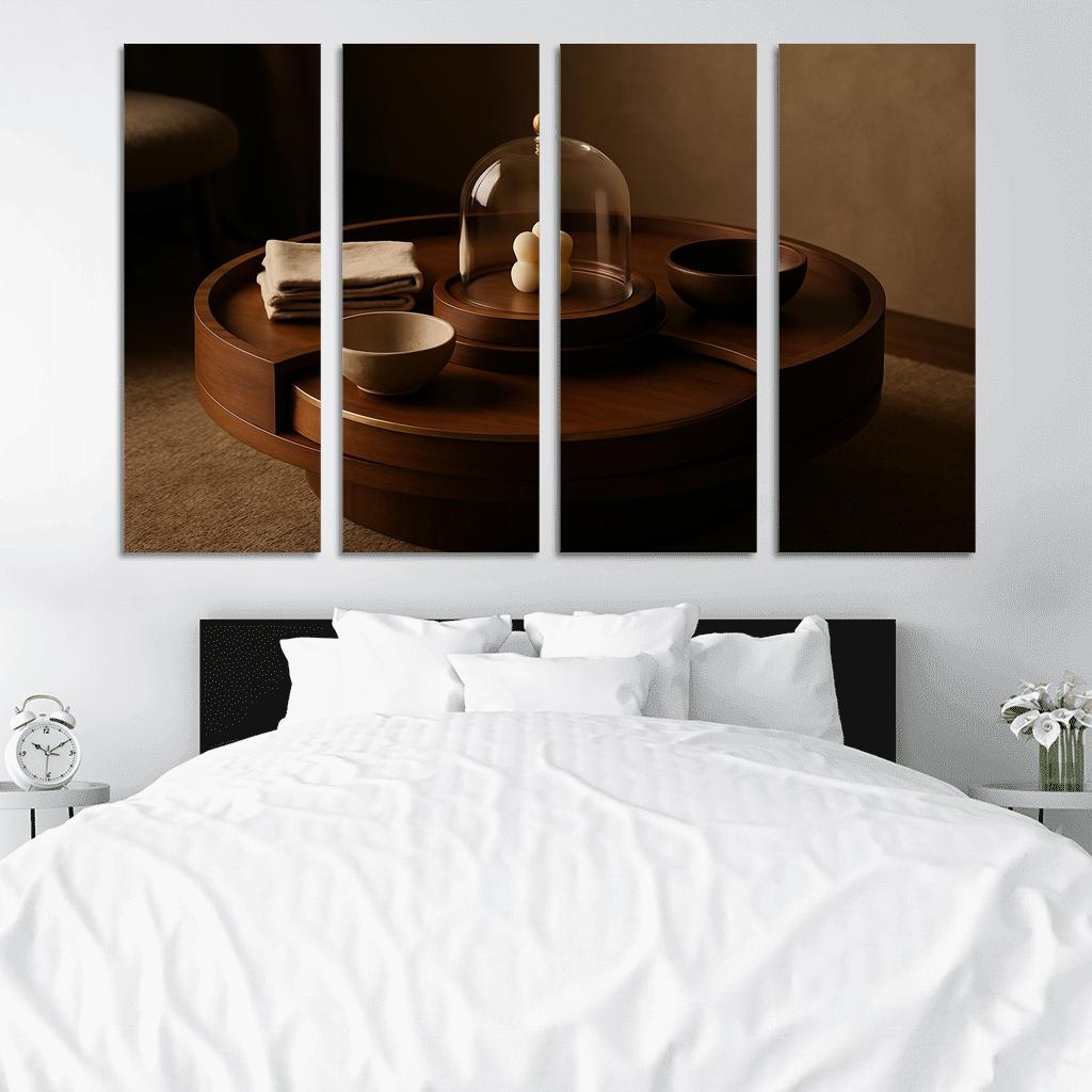 Lacquered Walnut Light Carousel custom paintings frame