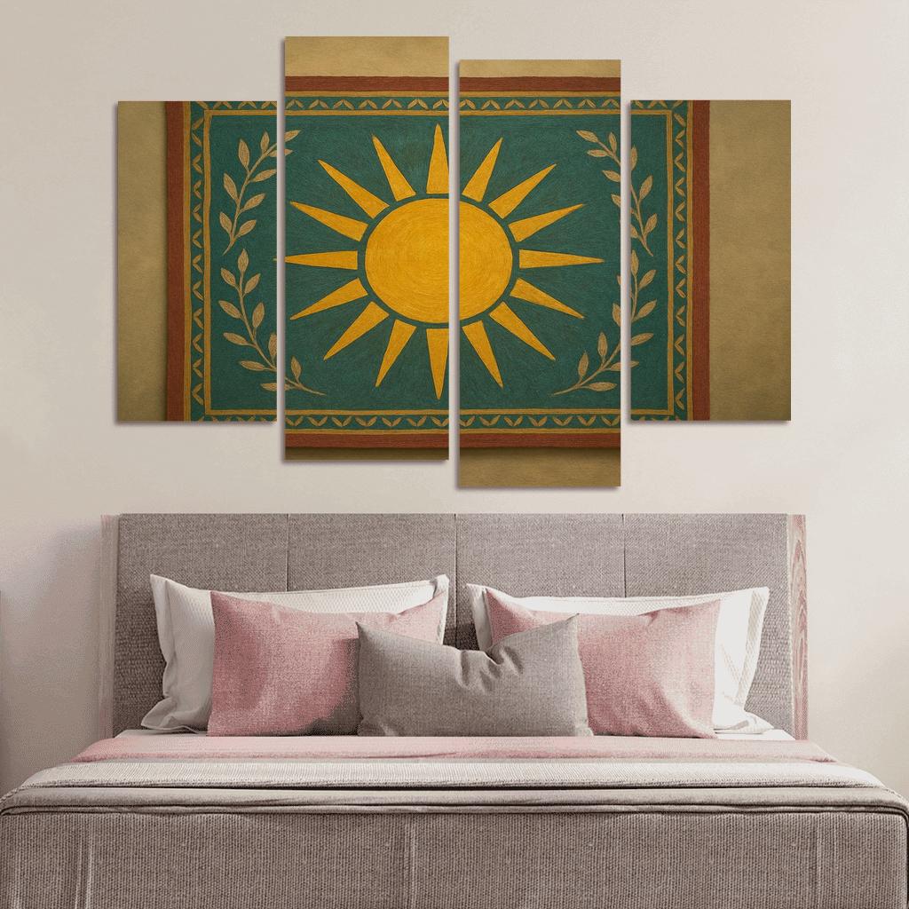 Solar Emblem Banner canvas paintings frame