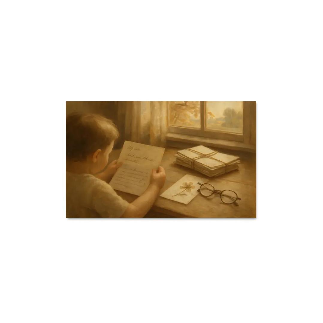 Letters Folded Between Seasons canvas paintings frame