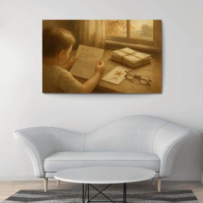 Letters Folded Between Seasons canvas paintings frame