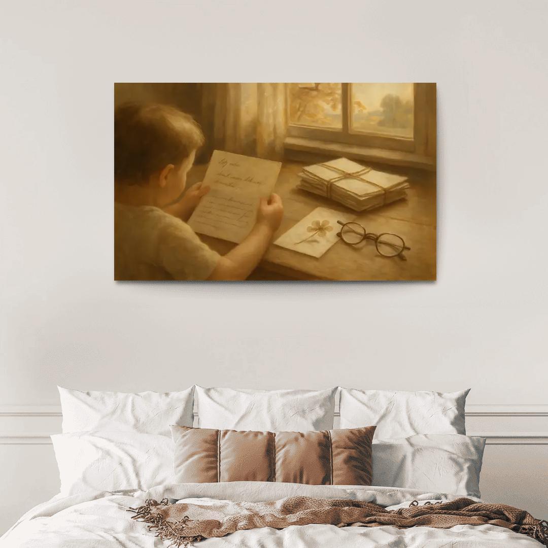 Letters Folded Between Seasons canvas paintings frame