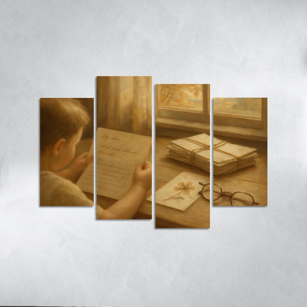 Letters Folded Between Seasons canvas paintings frame