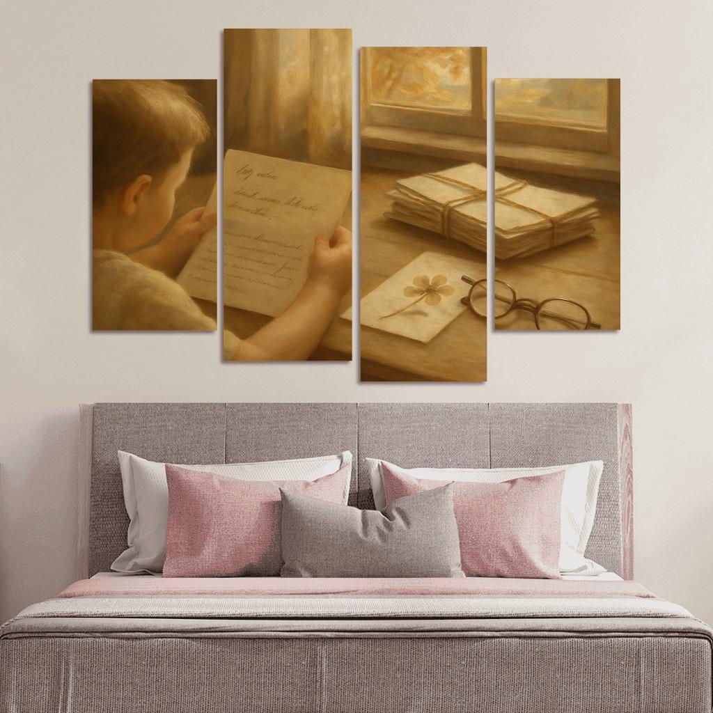 Letters Folded Between Seasons canvas paintings frame