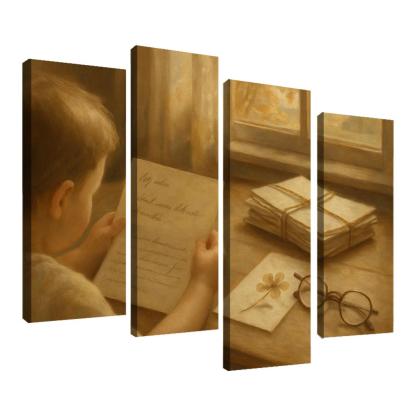 Letters Folded Between Seasons canvas paintings frame