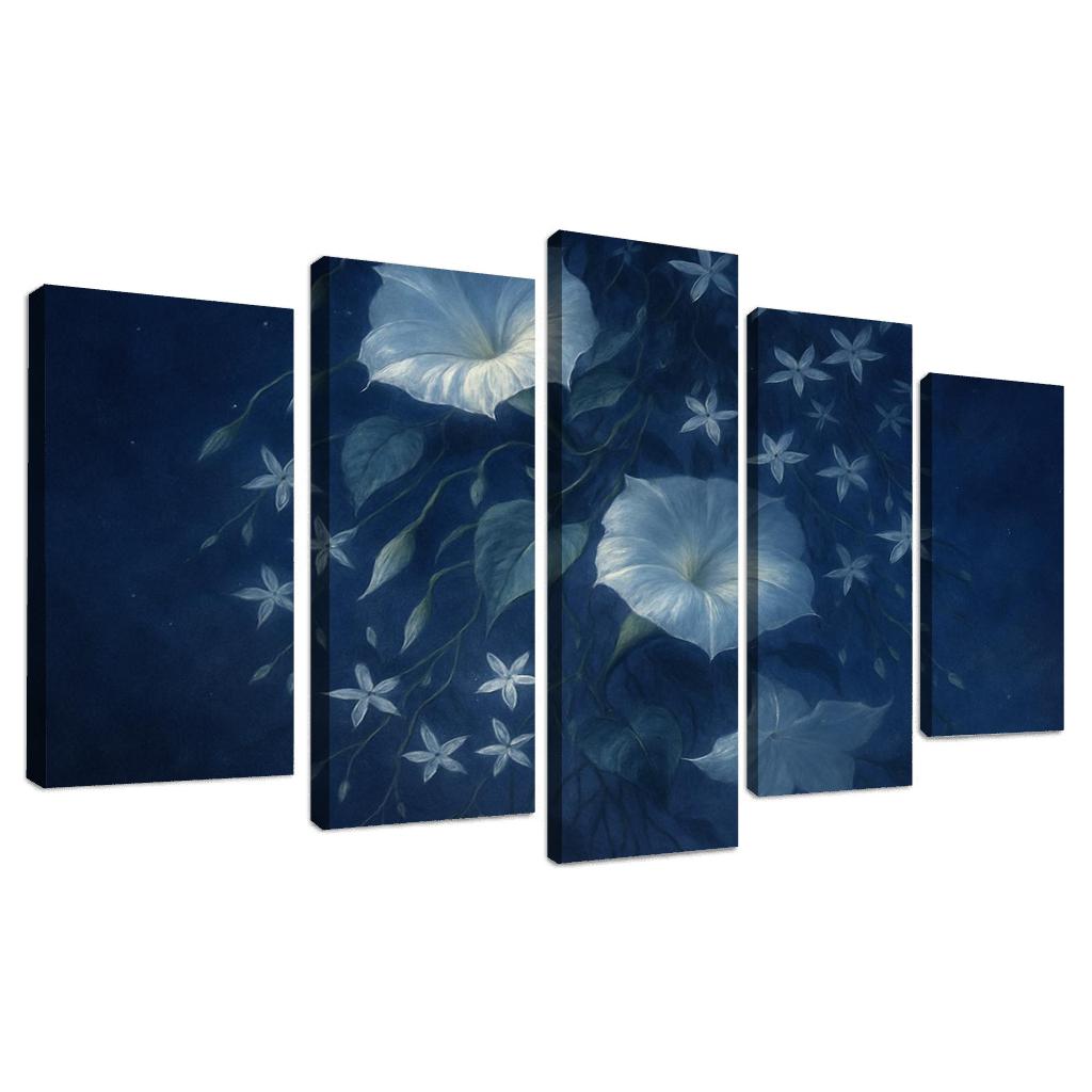 Celestial Blooms Under Twilight Skies premium artwork frames