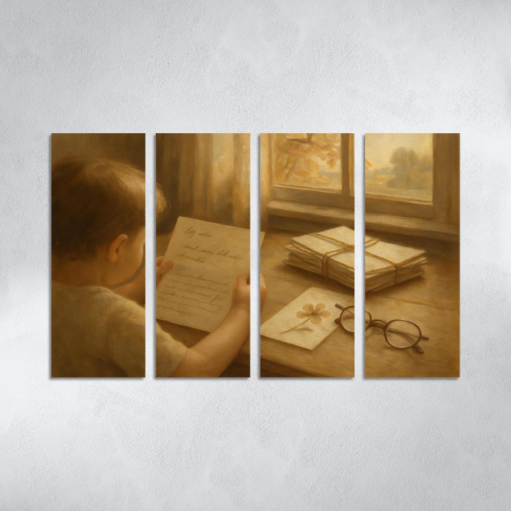 Letters Folded Between Seasons canvas paintings frame