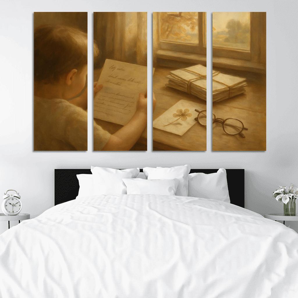 Letters Folded Between Seasons canvas paintings frame
