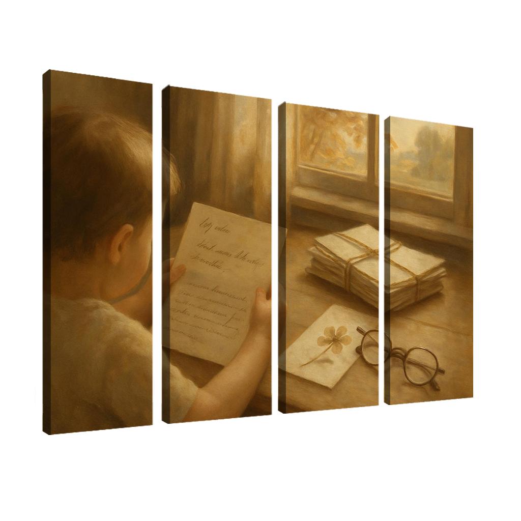 Letters Folded Between Seasons canvas paintings frame