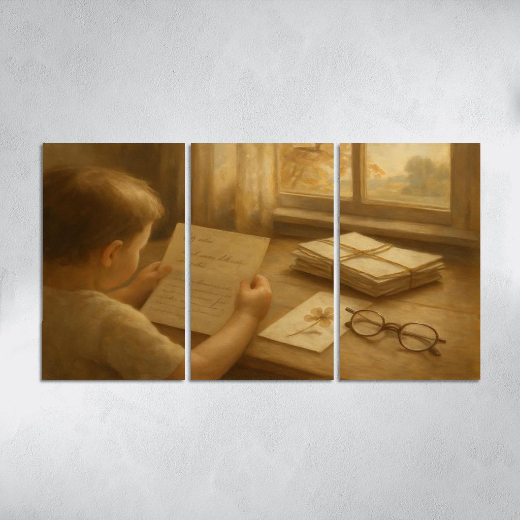 Letters Folded Between Seasons canvas paintings frame