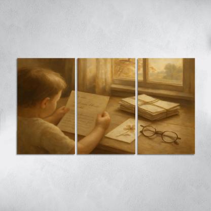 Letters Folded Between Seasons canvas paintings frame