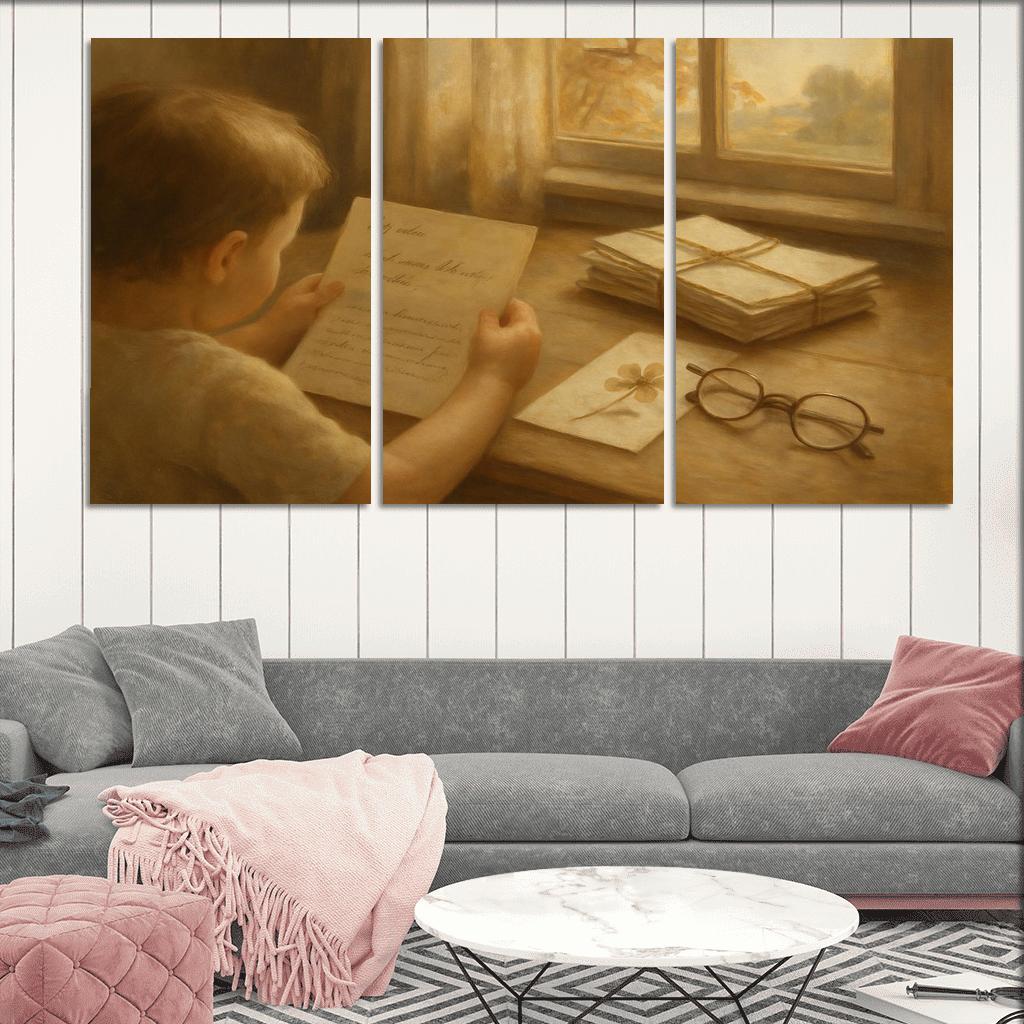 Letters Folded Between Seasons canvas paintings frame