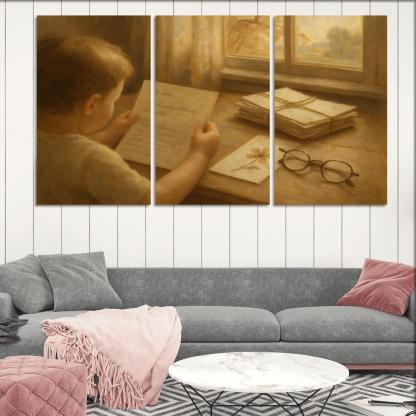 Letters Folded Between Seasons canvas paintings frame