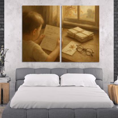 Letters Folded Between Seasons canvas paintings frame