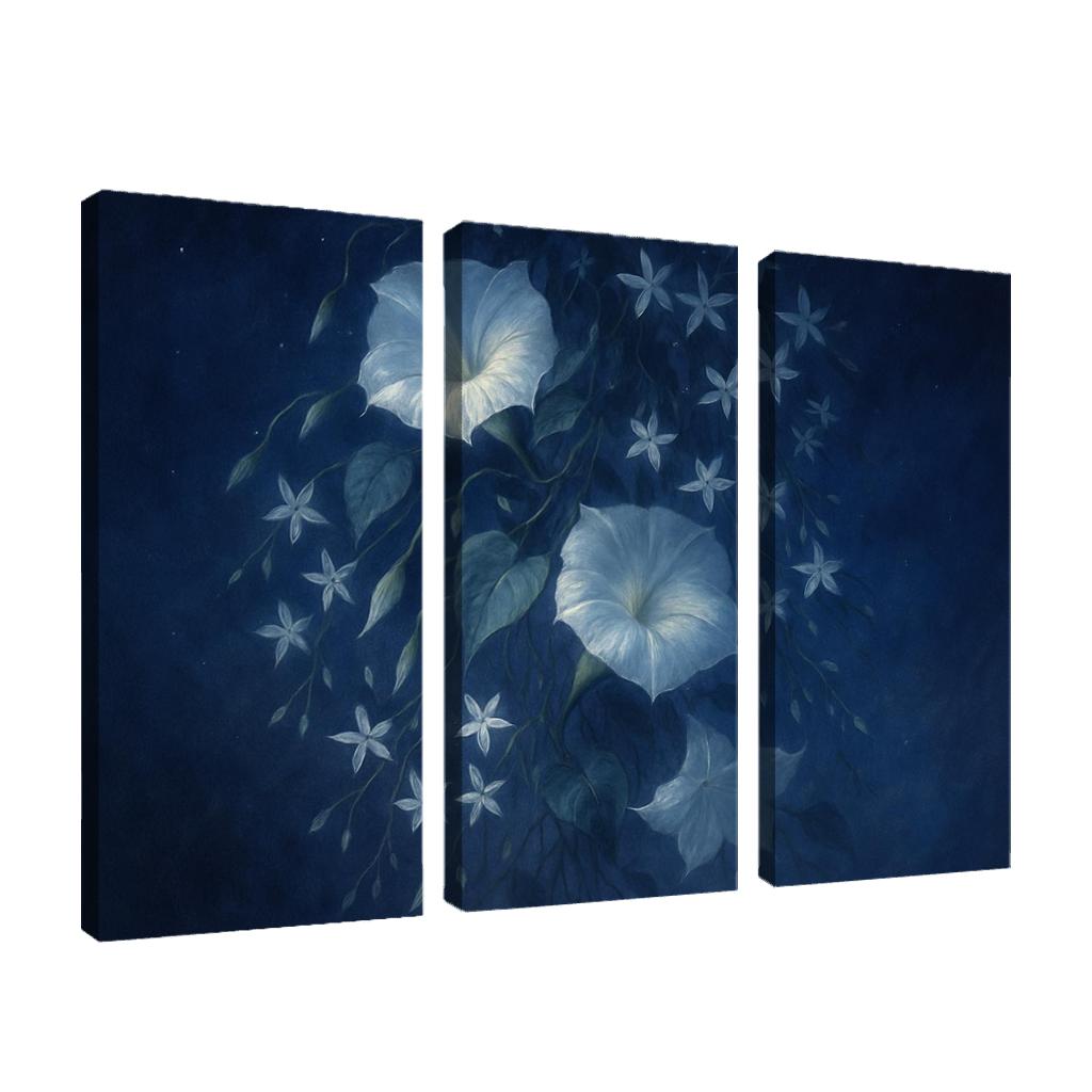 Celestial Blooms Under Twilight Skies premium artwork frames