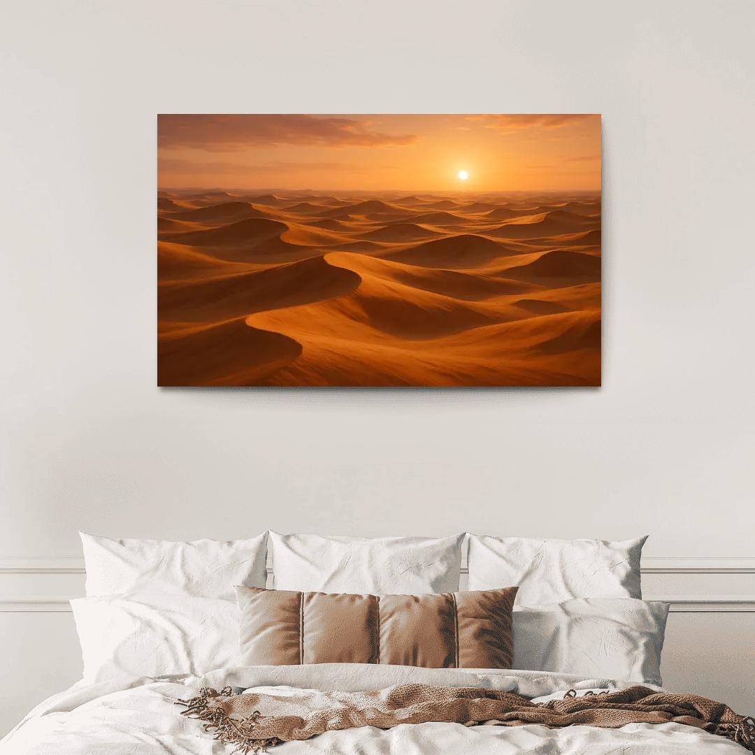 The Golden Dunes Of Sunlit Desert home decor