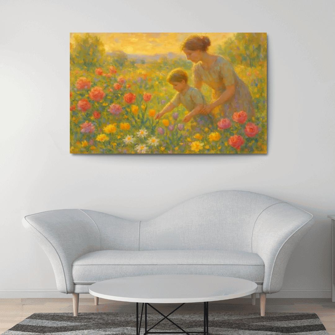 Garden Of Her Touch A Legacy Of Blossoming Love oil paintings frame