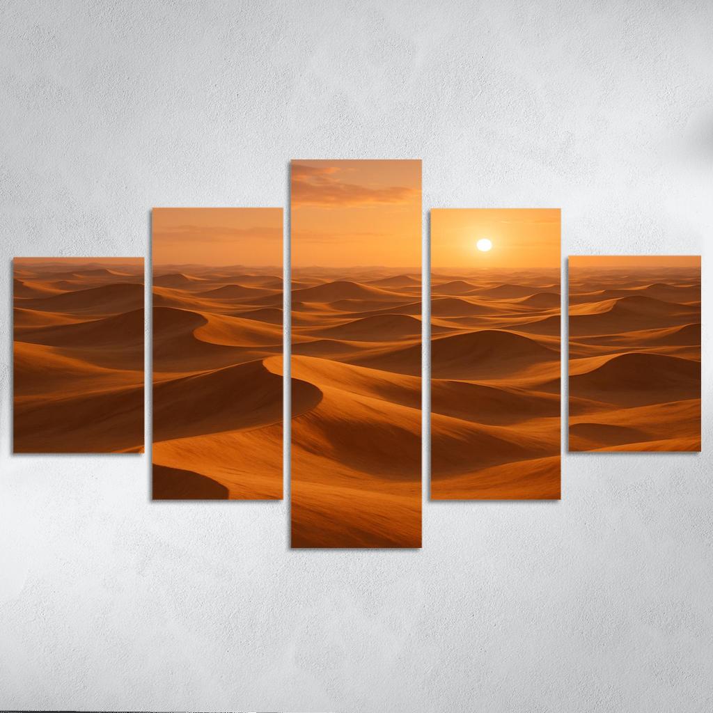 The Golden Dunes Of Sunlit Desert home decor