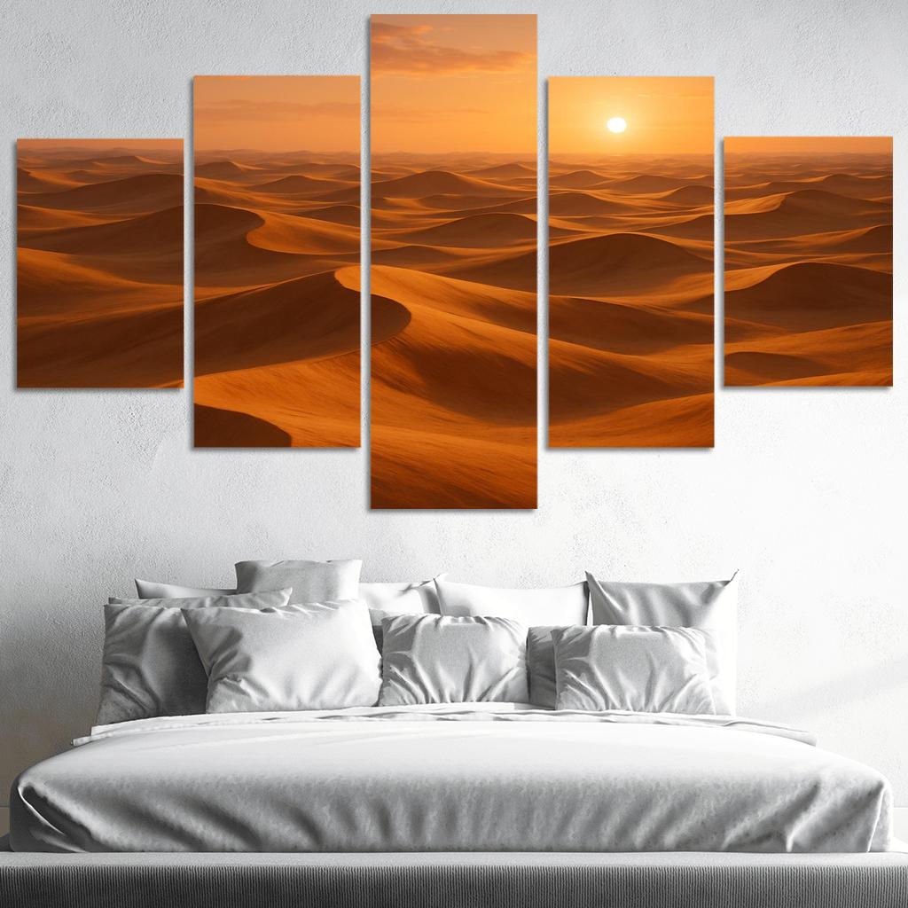 The Golden Dunes Of Sunlit Desert home decor