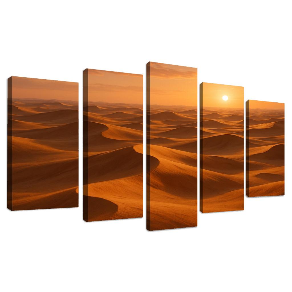 The Golden Dunes Of Sunlit Desert home decor