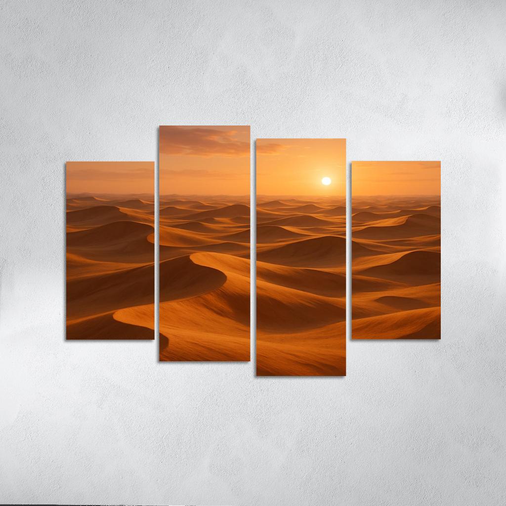 The Golden Dunes Of Sunlit Desert home decor