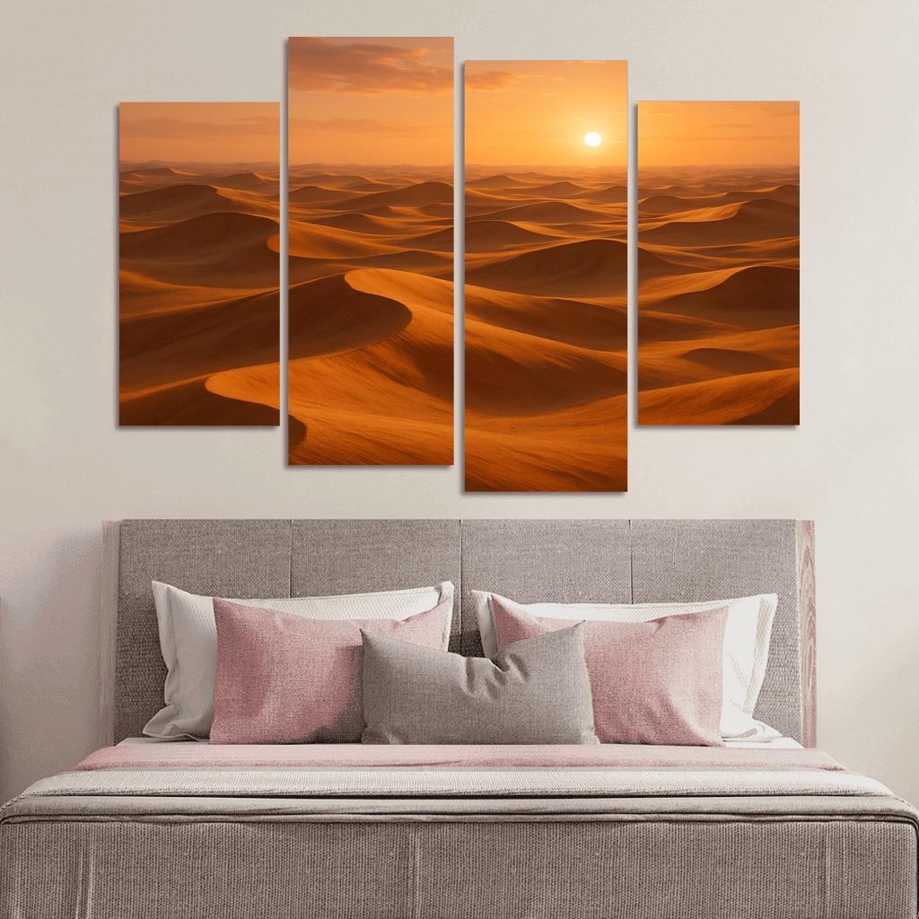 The Golden Dunes Of Sunlit Desert home decor