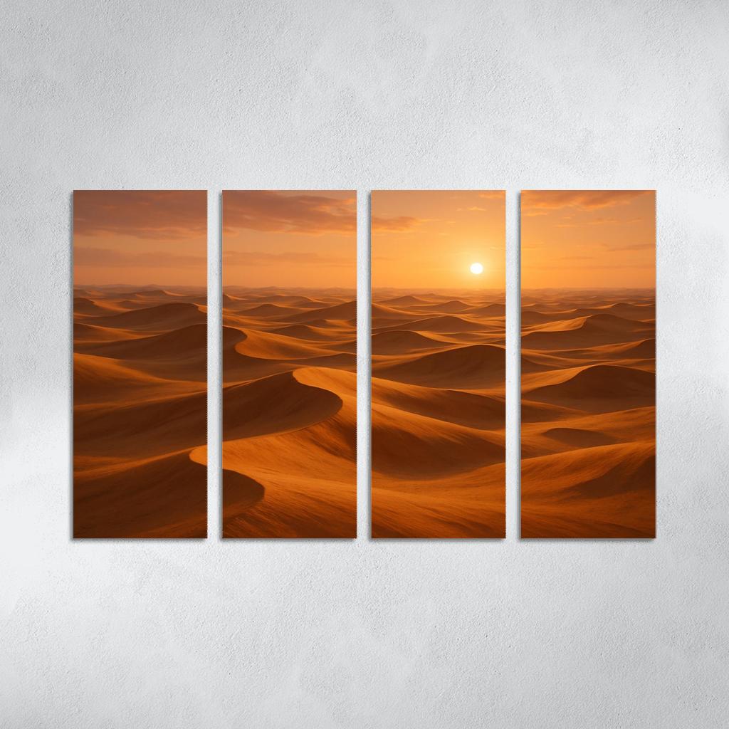 The Golden Dunes Of Sunlit Desert home decor