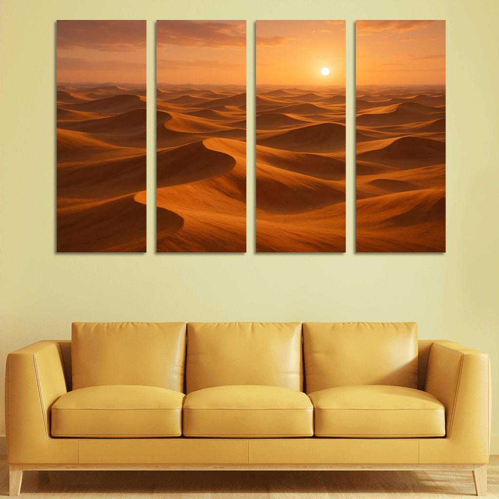 The Golden Dunes Of Sunlit Desert home decor