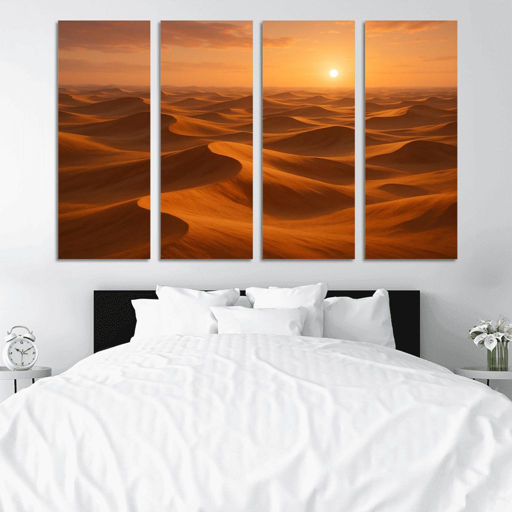 The Golden Dunes Of Sunlit Desert home decor