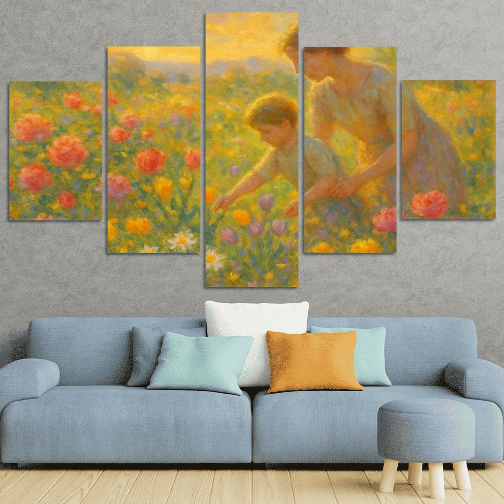 Garden Of Her Touch A Legacy Of Blossoming Love oil paintings frame