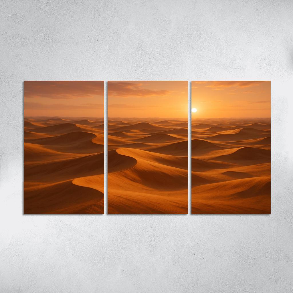 The Golden Dunes Of Sunlit Desert home decor