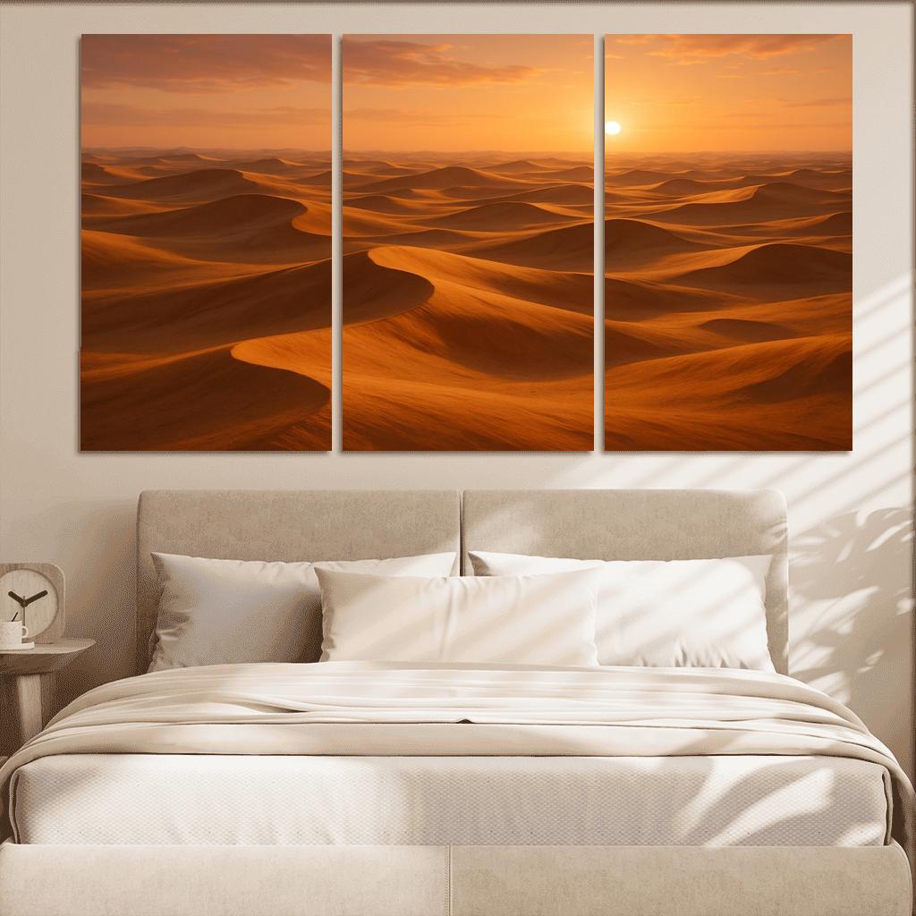 The Golden Dunes Of Sunlit Desert home decor