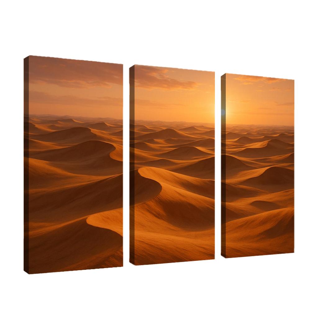 The Golden Dunes Of Sunlit Desert home decor