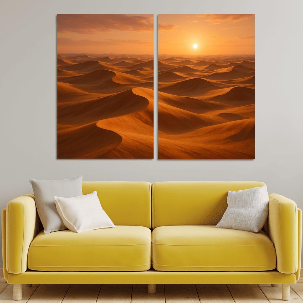 The Golden Dunes Of Sunlit Desert home decor