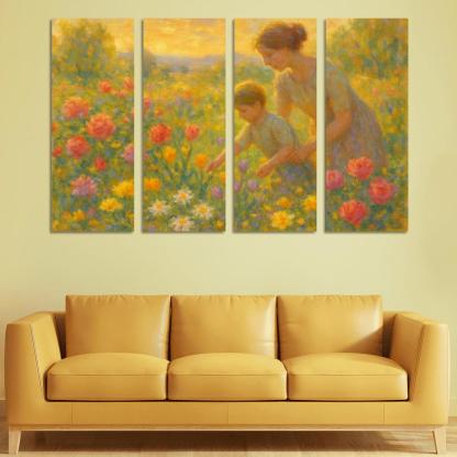 Garden Of Her Touch A Legacy Of Blossoming Love oil paintings frame