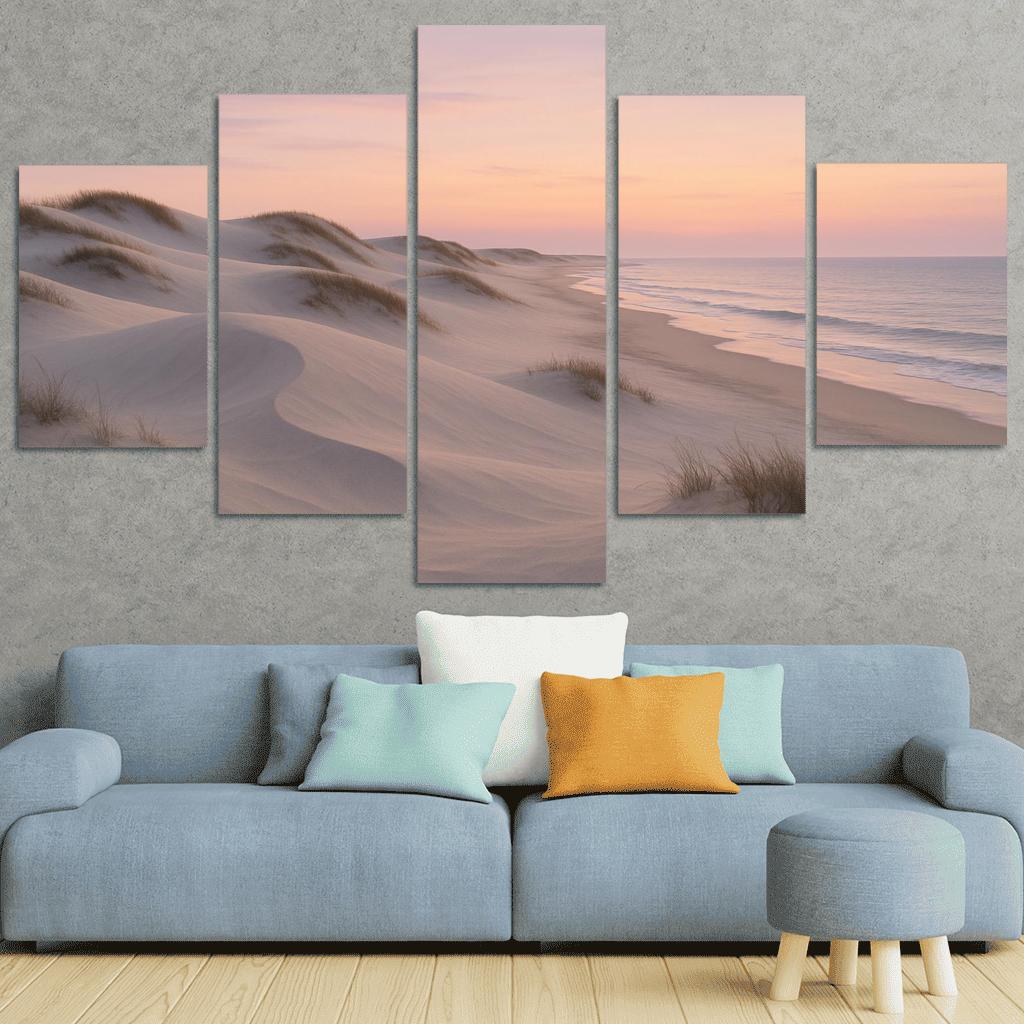 Silver Dune Sanctuary canvas paintings frame