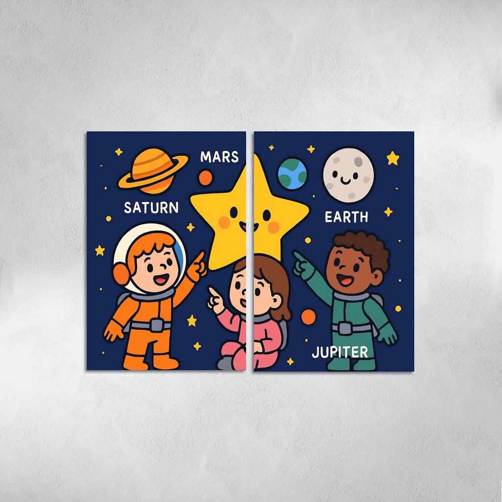 Star Explorer Club framed paintings