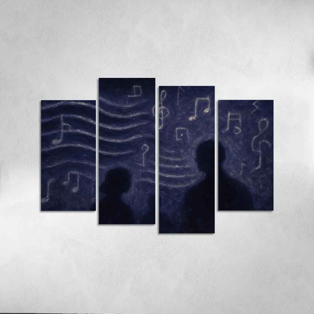 Nocturne Of Hidden Echoes custom paintings frame
