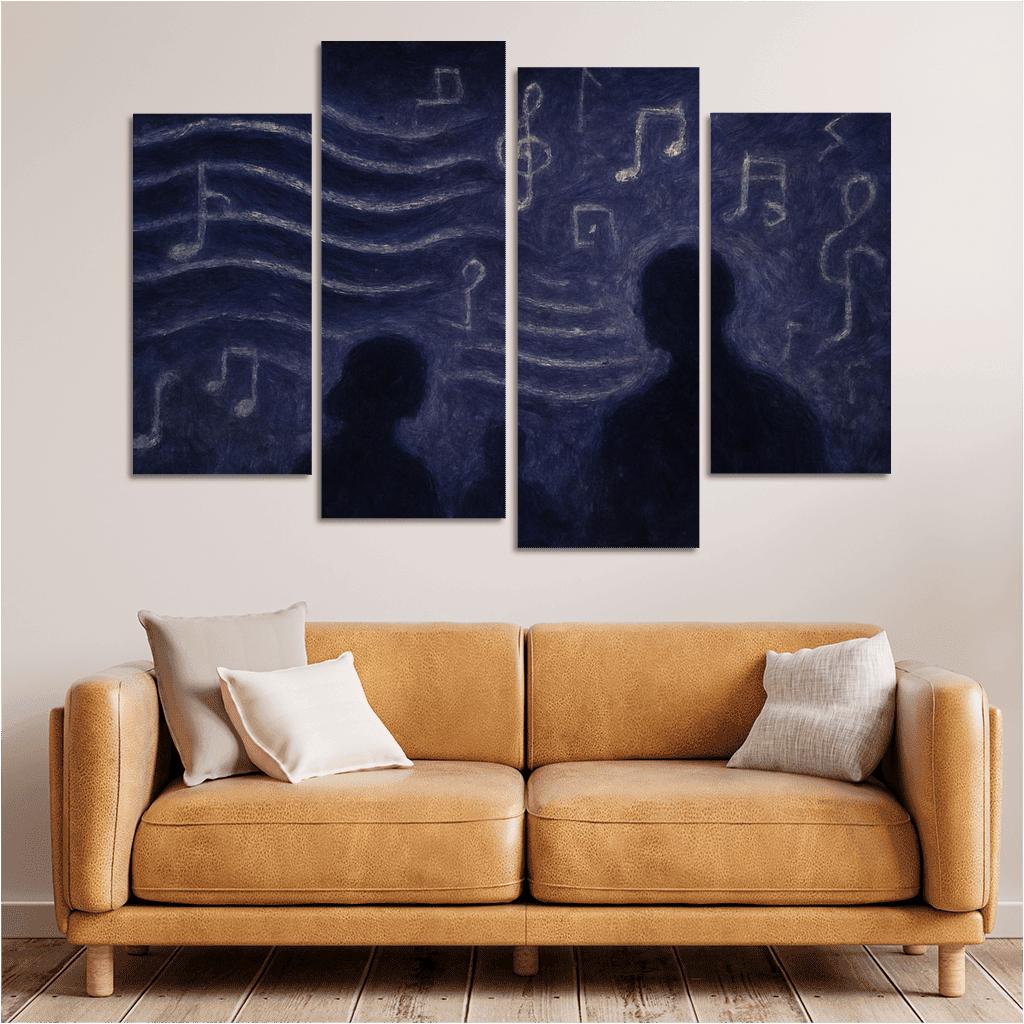 Nocturne Of Hidden Echoes custom paintings frame