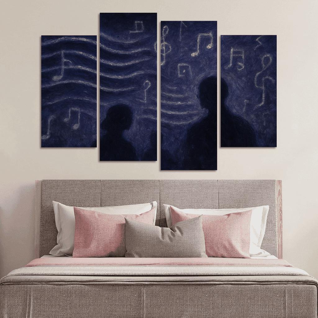 Nocturne Of Hidden Echoes custom paintings frame