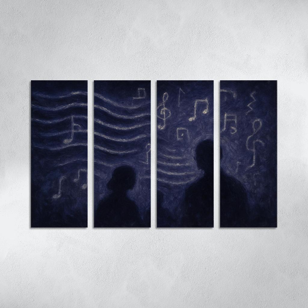 Nocturne Of Hidden Echoes custom paintings frame