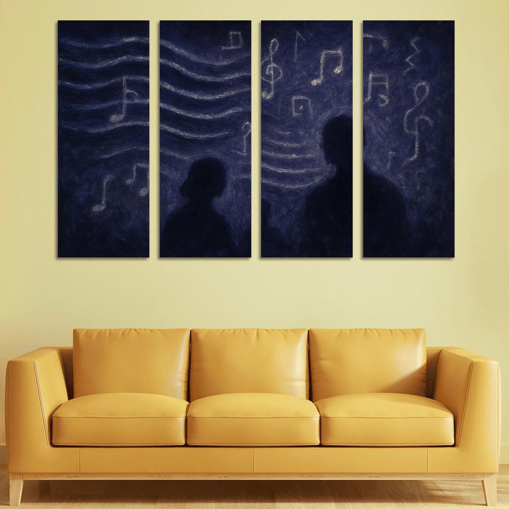 Nocturne Of Hidden Echoes custom paintings frame