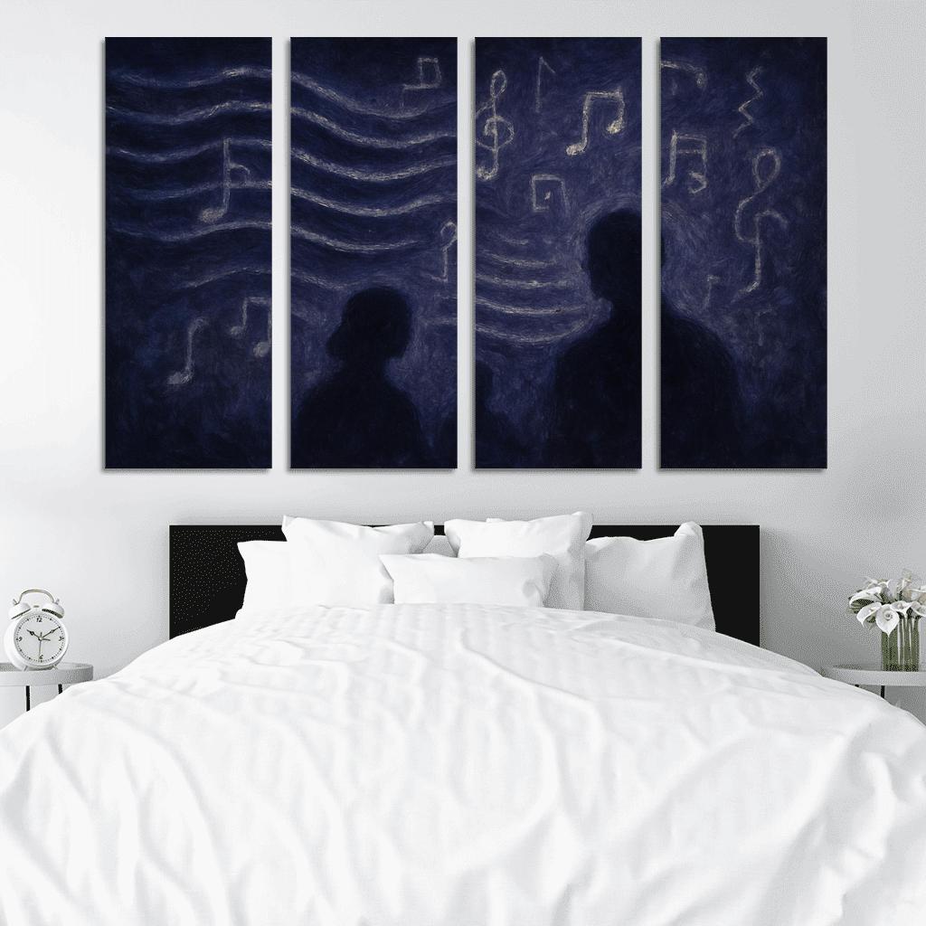 Nocturne Of Hidden Echoes custom paintings frame