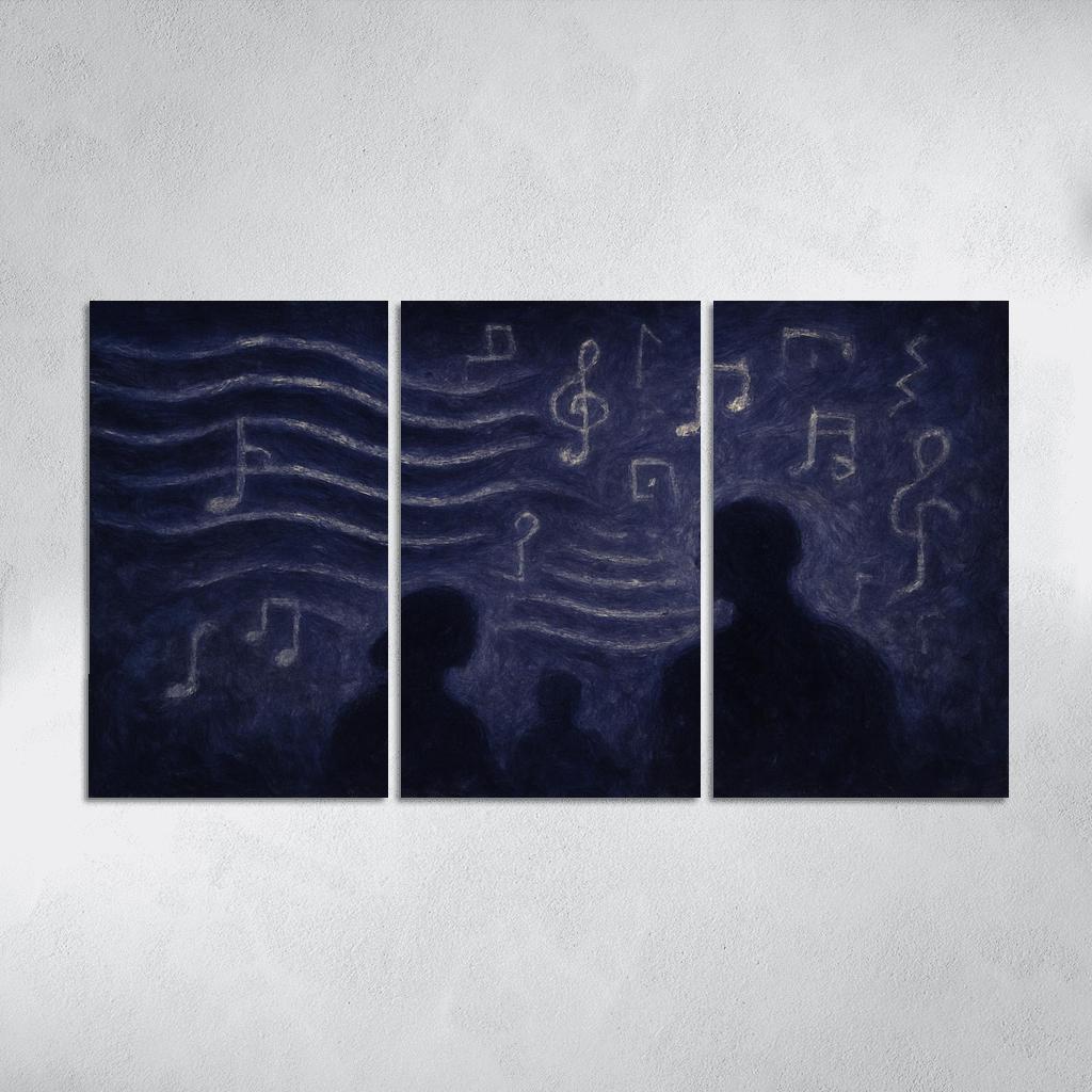 Nocturne Of Hidden Echoes custom paintings frame