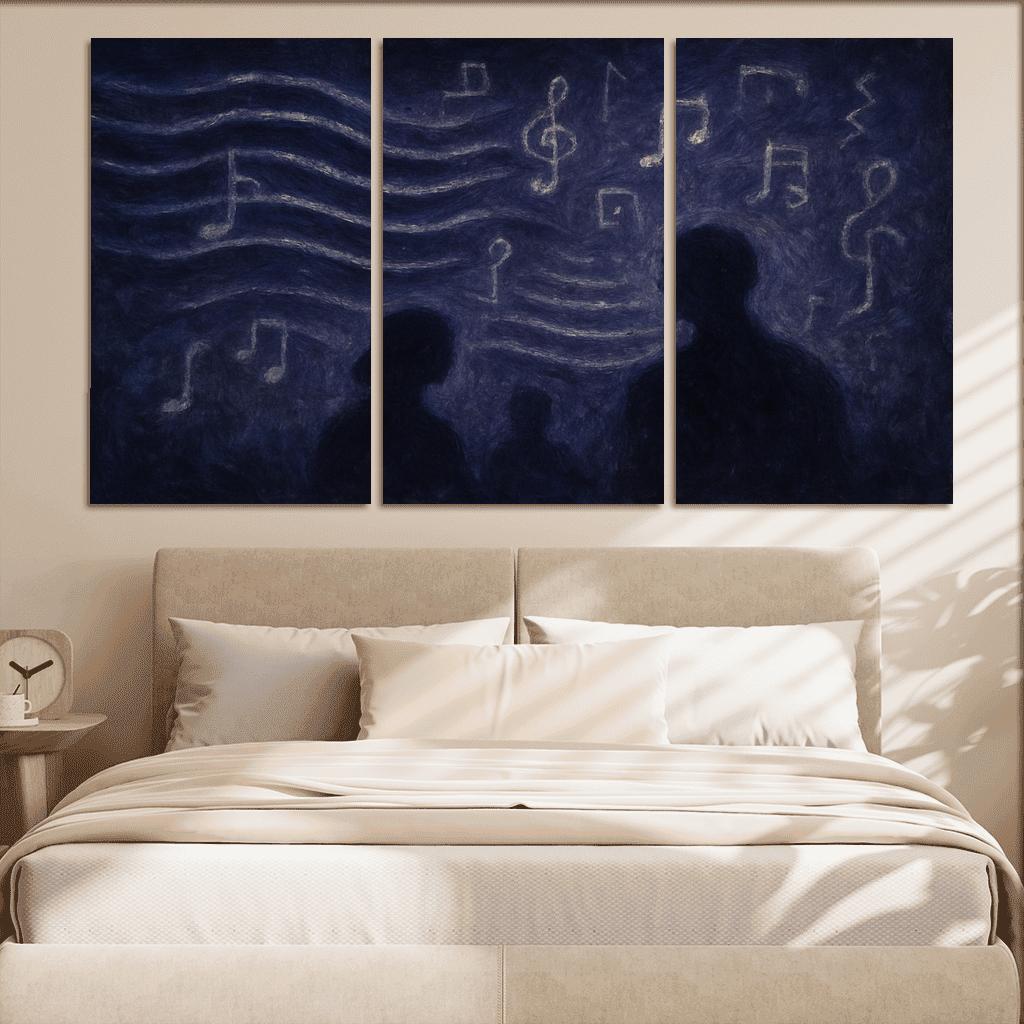 Nocturne Of Hidden Echoes custom paintings frame