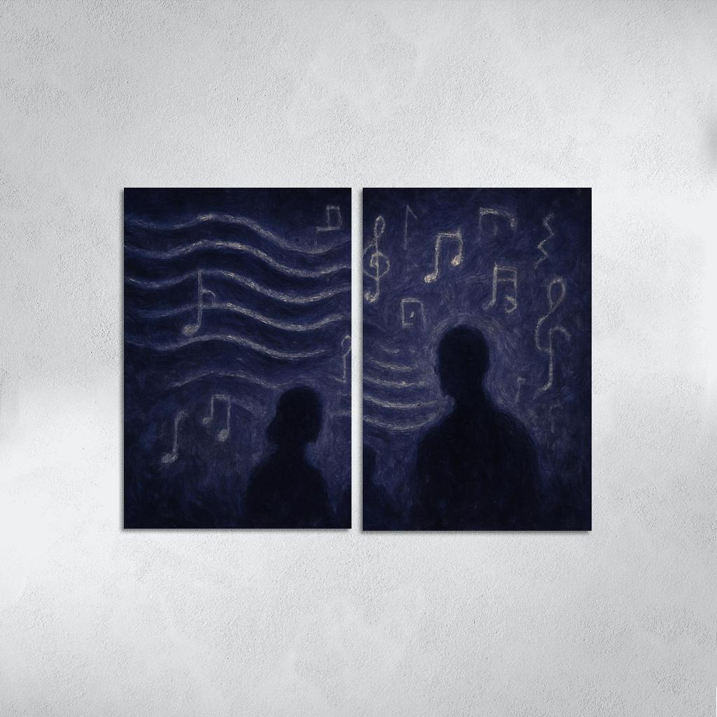 Nocturne Of Hidden Echoes custom paintings frame