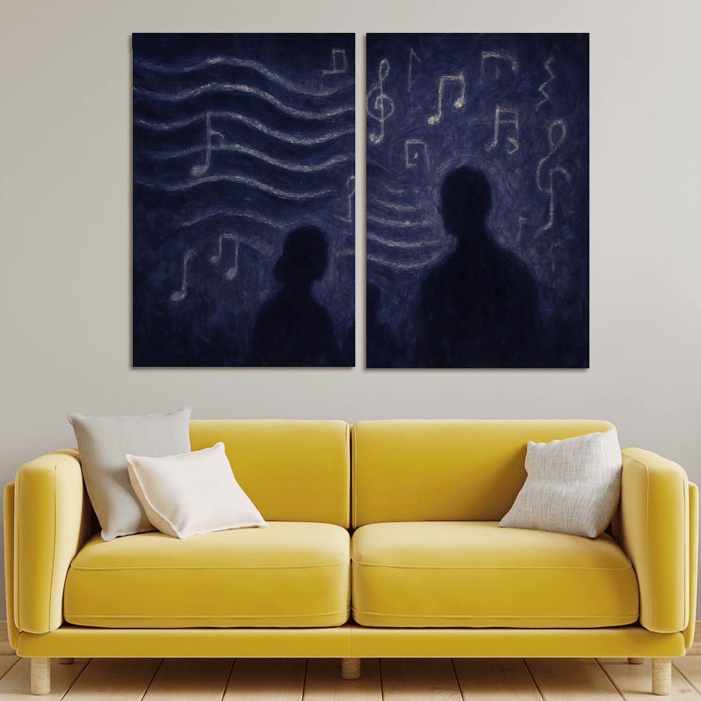 Nocturne Of Hidden Echoes custom paintings frame