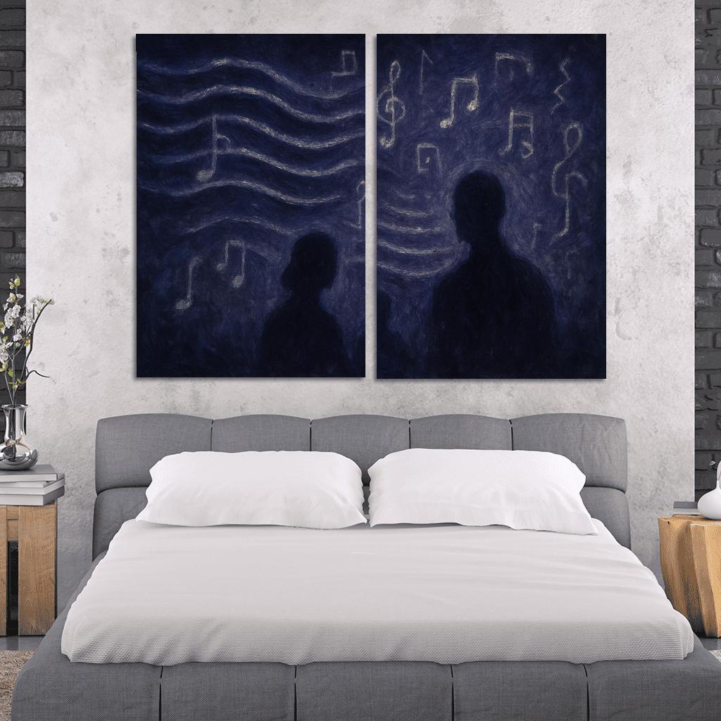 Nocturne Of Hidden Echoes custom paintings frame