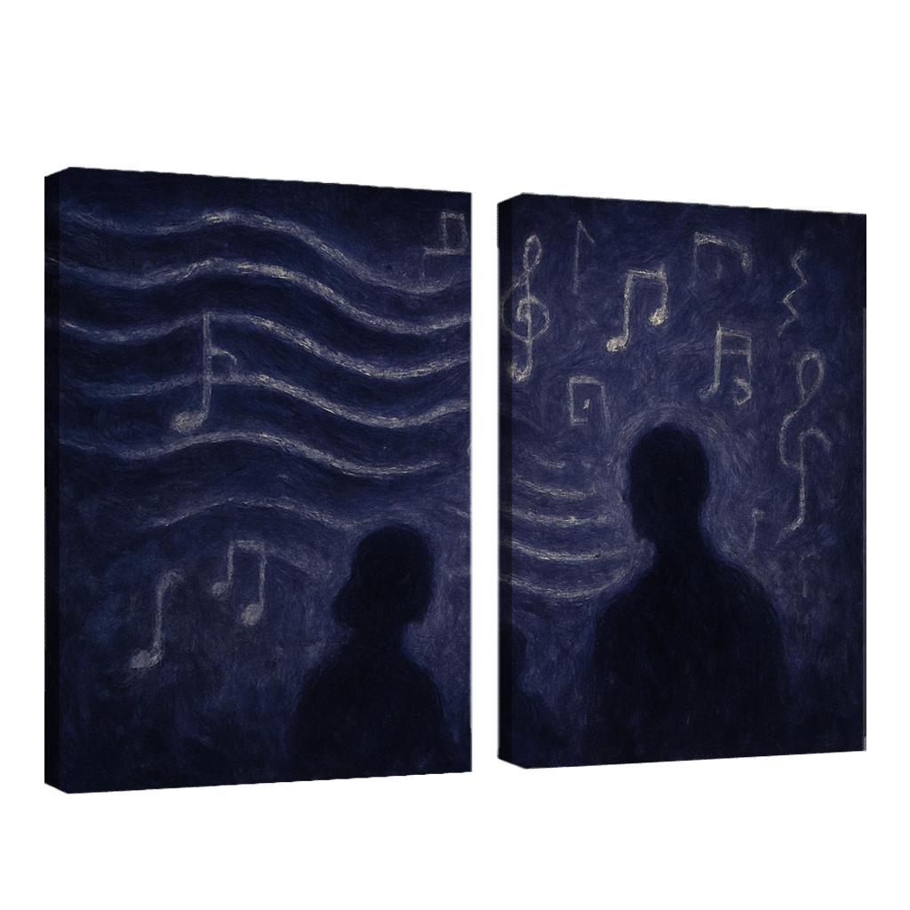 Nocturne Of Hidden Echoes custom paintings frame